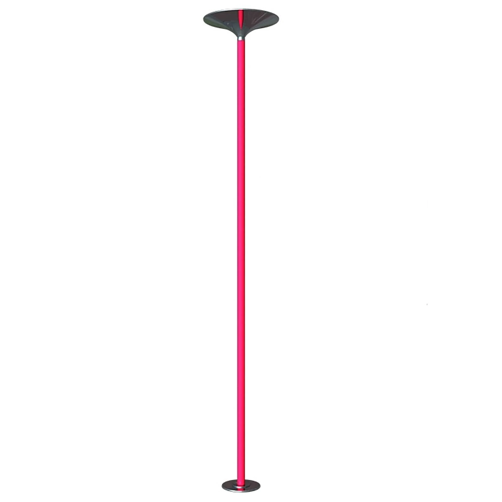 ZKBDBWTR Silicone Dancing Pole, Fitness Stripper Pole, Fitness Pole With Base, Dancing Poles For Apartment-Friendly Home Gym, Adjustable 2.2–2.7m