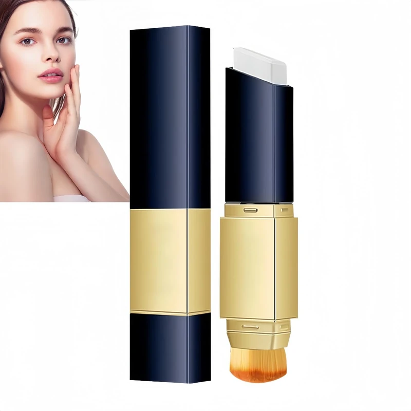 Color Changing Foundation Stick,Colour Changing Foundation Stick,2-in-1 Found/ation Sti/ck with Brush,Full Coverage Concealer,Waterproof Long-Lasting Sweat-Proof,for Natural Makeup(Natural)