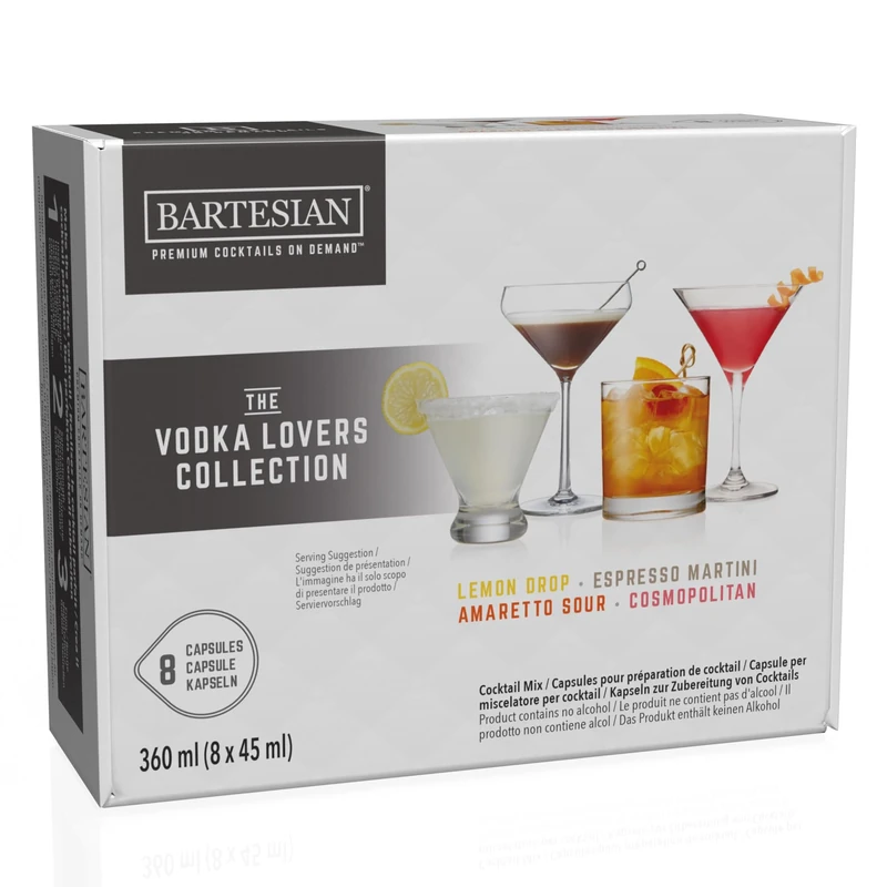 Bartesian Vodka Lovers Variety Pack 8 Pack