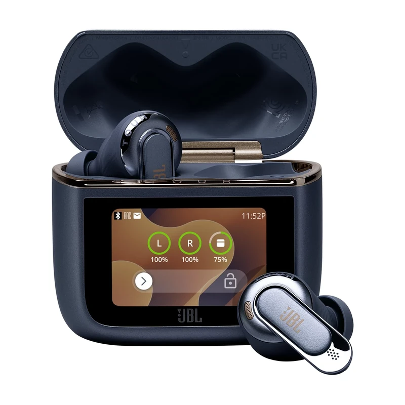 JBL Tour Pro 3, True Wireless Bluetooth Earbuds with Smart Charging Case, 40h Battery Life, True Adaptive Noise Cancelling 2.0 and JBL Spatial 360 Sound with Head Tracking, Blue