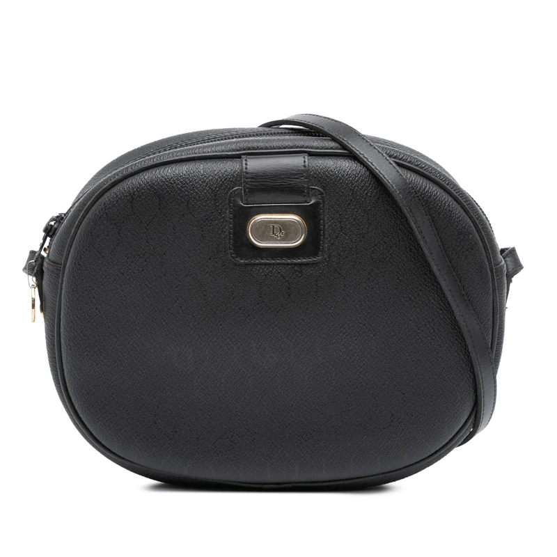 Dior Pre-Loved Honeycomb Coated Canvas Crossbody Bag