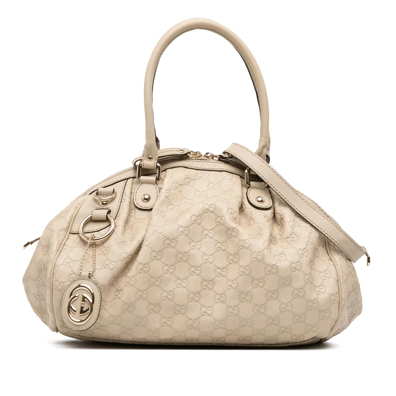 Gucci Pre-Loved Guccissima Sukey Satchel Handbag