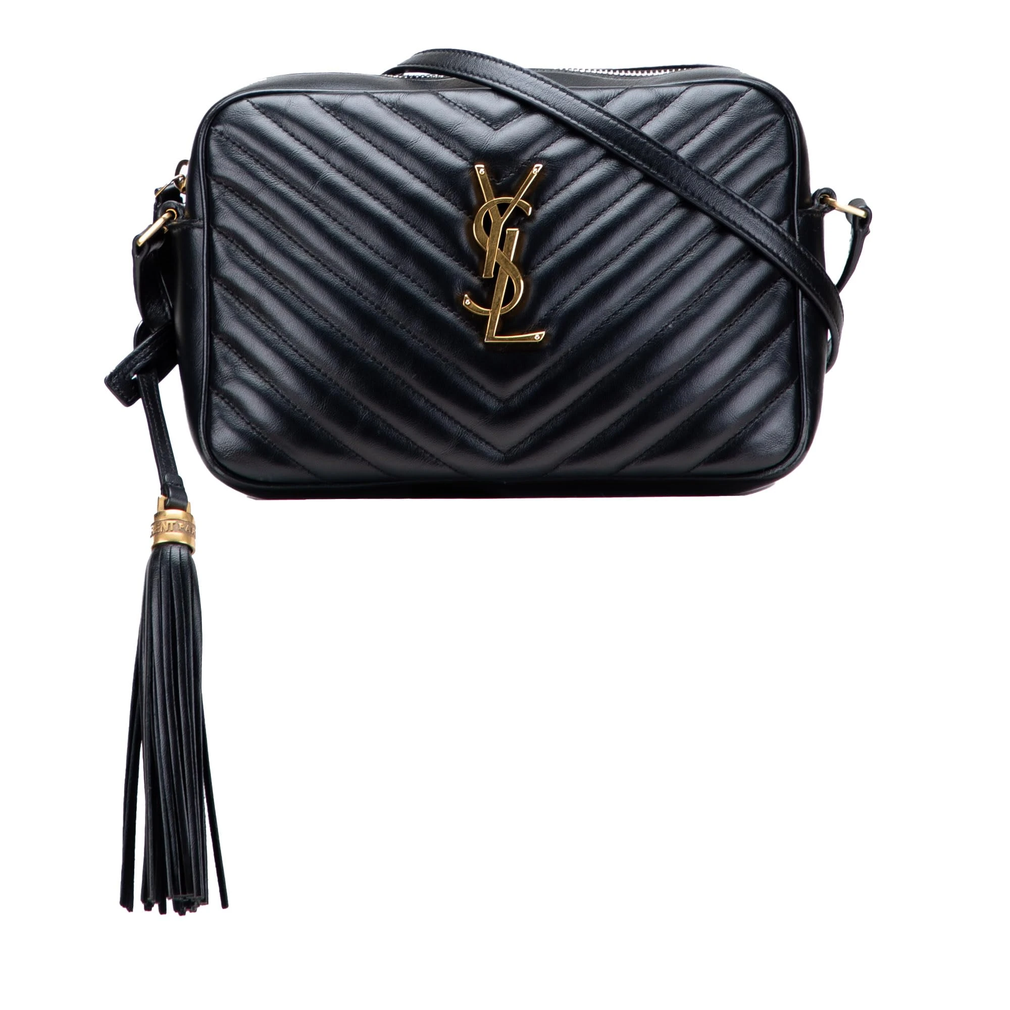 Yves Saint Laurent Pre-Loved Quilted Leather Monogram Lou Camera Bag