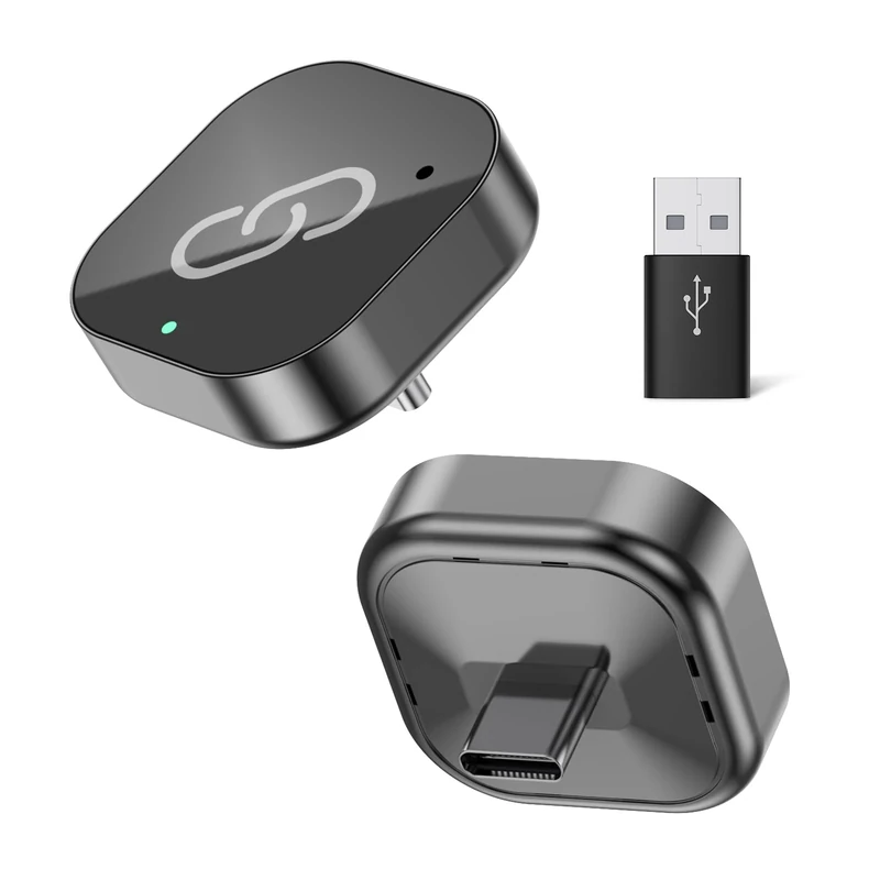 Spedal 2025 Carplay Wireless Adapter for CarPlay & Android Auto,Type-C Port,Converts Wired to Wireless,Plug & Play,Auto-Connect, Stable, Fit for Cars from 2016 & iPhone iOS 10+ /Android 11 (2.7 CM)