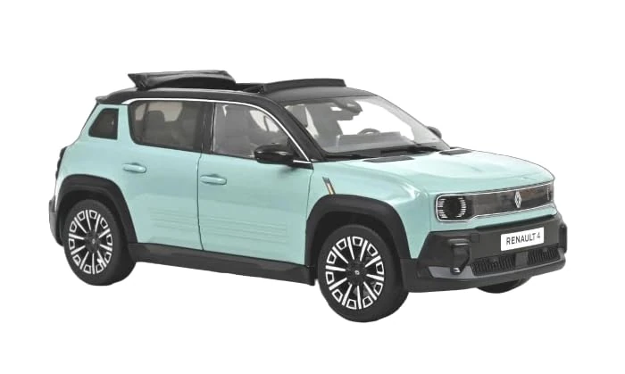 Renault 4 E-Tech Electric 2025 Green Hauts-de-France 1/18