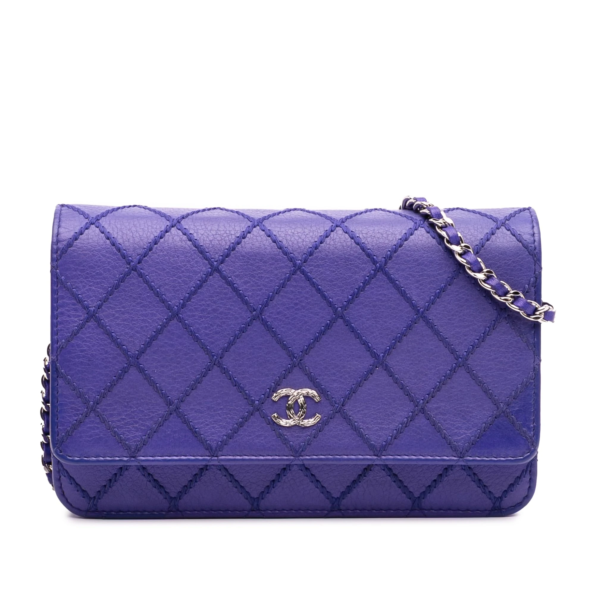 Chanel Pre-Loved CC Quilted Calfskin Fancy Wallet On Chain Handbag