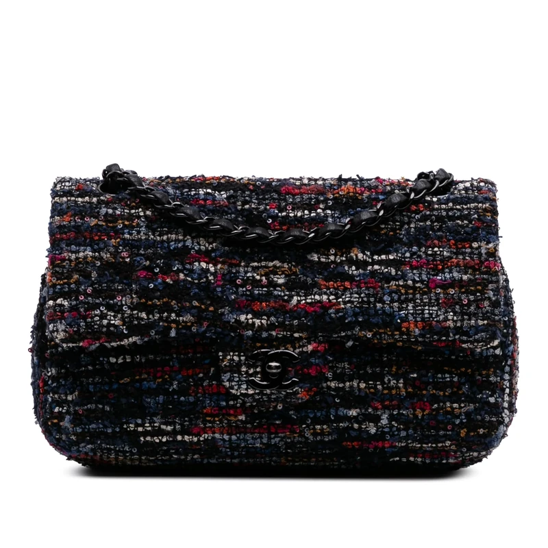 Chanel Pre-Loved Medium Classic Tweed Double Flap