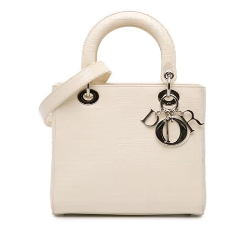 Dior Pre-Loved Medium Patent Microcannage Lady