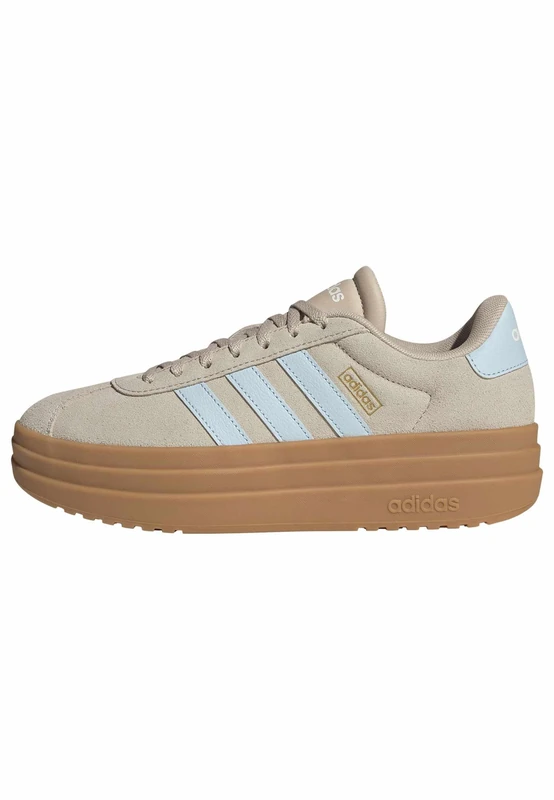adidas Women's Vl Court Bold Shoes, Wonder Beige/ice Blue/Gold met., 6 UK