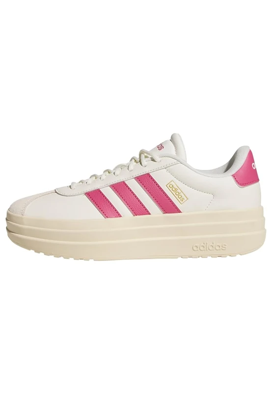 adidas Women's Vl Court Bold Shoes, Off White/Dual Magenta/Gold met., 3.5 UK
