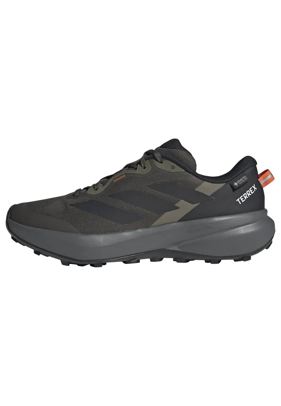 adidas Men's Terrex Tracefinder Plus Gore-Tex Trail Running Shoes, Shadow Olive/core Black/Olive strata, 11 UK