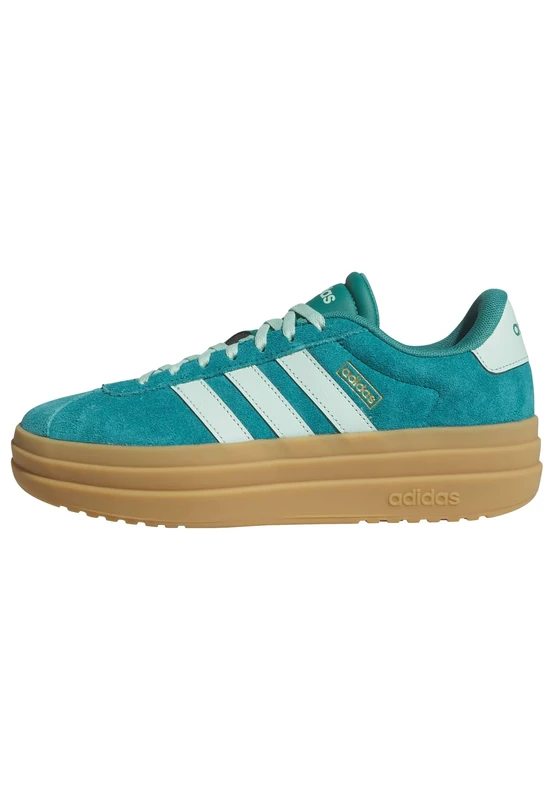 adidas Women's Vl Court Bold Shoes, Equipment Green/Clear Mint/Gold met., 5.5 UK