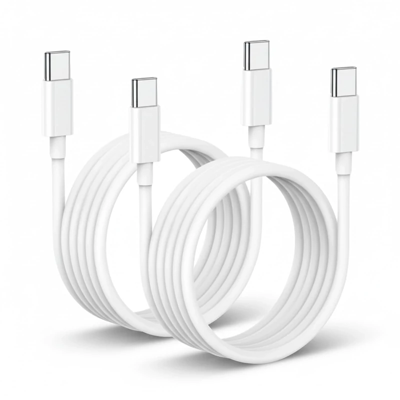 2 Pcs USB C to USB C Charging Cable, USB C Charger Cable, for iPhone Fast Charging, 60W Type C Charging Fast Charging Cable for iPhone16/16 Pro/15/15 Plus/15 Pro/15 Pro Max, iPad Pro/Air/Mini,Mac