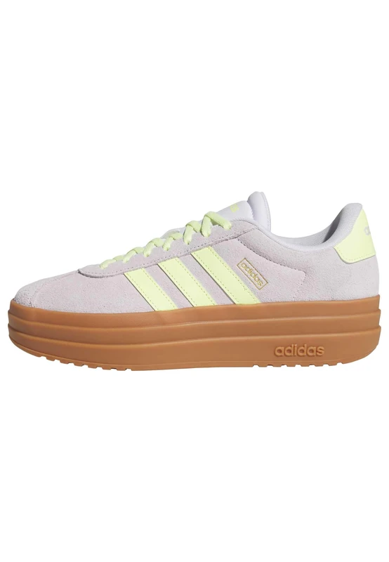 adidas Women's Vl Court Bold Shoes, Frozen Purple/Frozen Lemon/Gold met., 4 UK