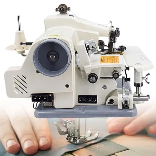 Portable Blind Stitch Hemming Machine, High Speed Adjustable Pitch, Includes Pedal for Sewing and Embroidery