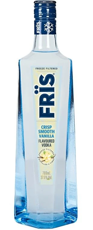 FRÏS Vanilla Vodka, 70cl, 37.5% ABV, Scandinavian Vanilla Flavoured Vodka, Four Times Distilled, Purified Through a Freeze Filtered Process at -15°C, Ideal over ice with your favourite mixer