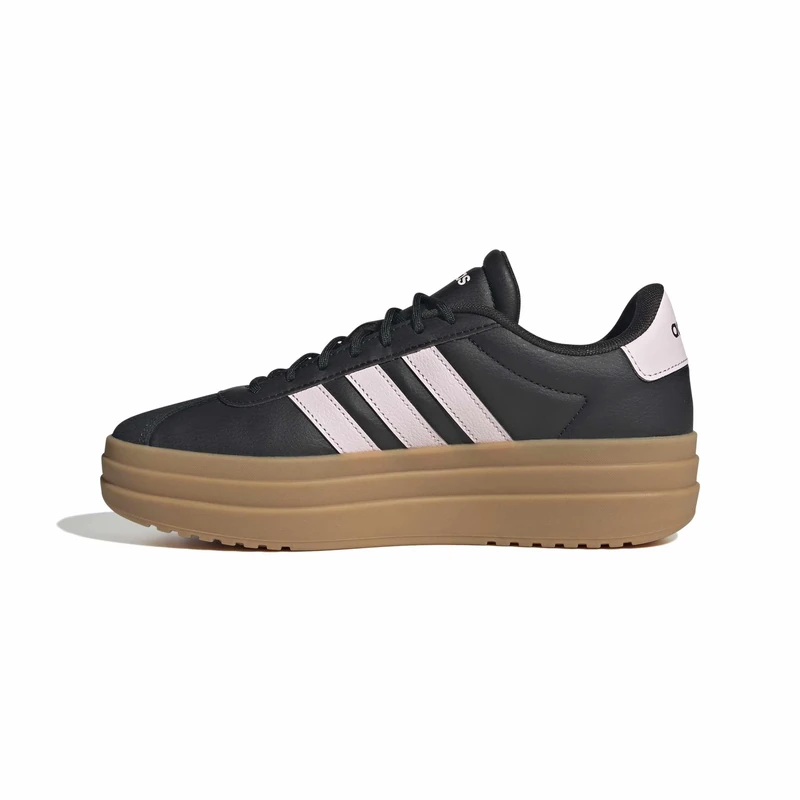 adidas Women's Vl Court Bold Shoes, core Black/Distilled Pink/Gold met., 8 UK