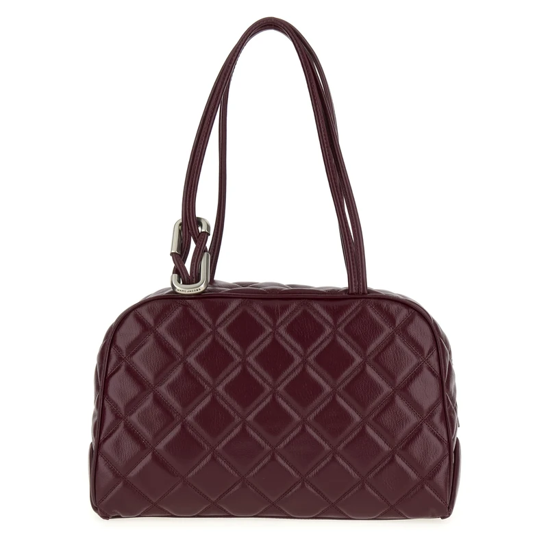 MARC JACOBS Women's The Dual Satchel Bag, Dark Plum, Taglia UNICA