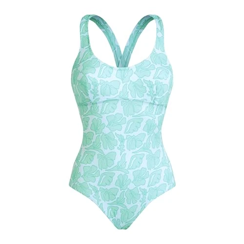 Vilebrequin, Crossed Back Straps One-Piece Swimsuit Seashells, L, White