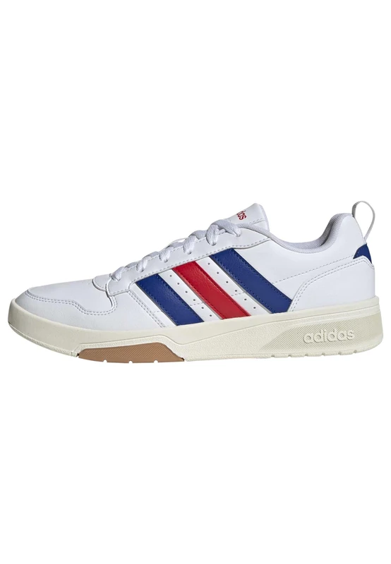 adidas Men's Courtwave Shoes, FTWR White/Team Royal Blue/Better Scarlet, 10 UK