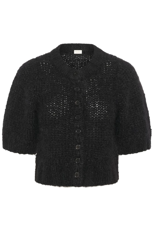 Part Two Women's Vernonapw Cardigan Sweater, Black/White, XS
