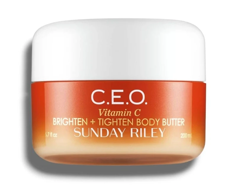 Sūnday Ríley | C.E.O. Vitamin C Brighten + Tighten Body Butter - Triple-Butter Blend with Shea, Murumuru and Cocoa | 200mL[Imperfect Packaging]