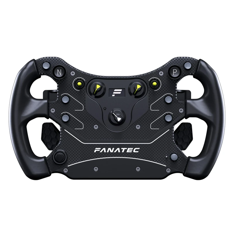 Fanatec Sim Racing CSL Steering Wheel GT3 – Overmolded Grips, Custom Magnetic Shifters, Dual Analog Paddles, OLED Display, QR2 Lite Wheel-Side Preinstalled – PC, Xbox