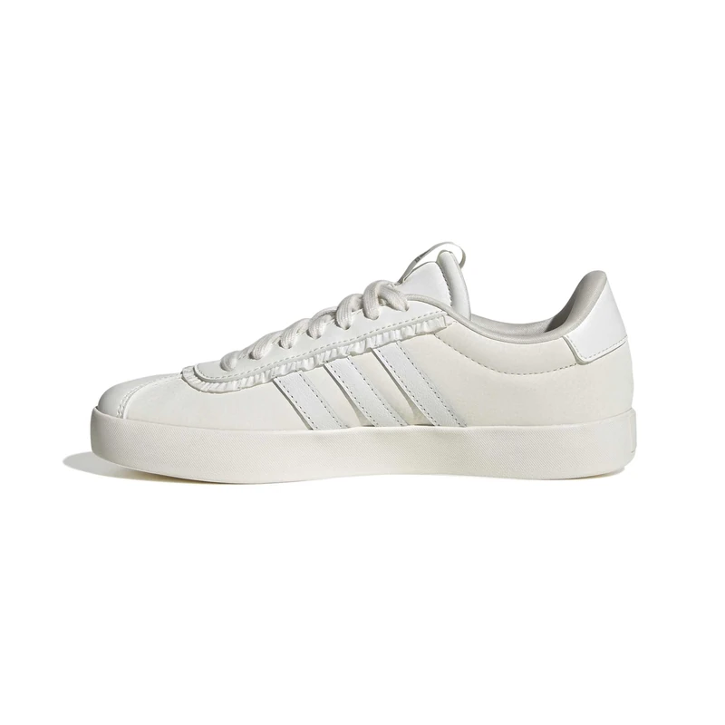 adidas Women's Vl Court 3.0 Shoes, Core White/Core White/Silver Met., 4 UK