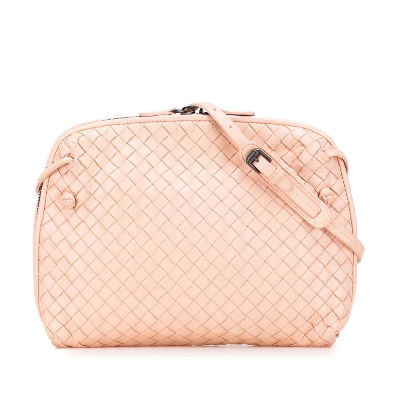 Bottega Veneta Pre-Loved Nappa Intrecciato Nodini Crossbody Bag