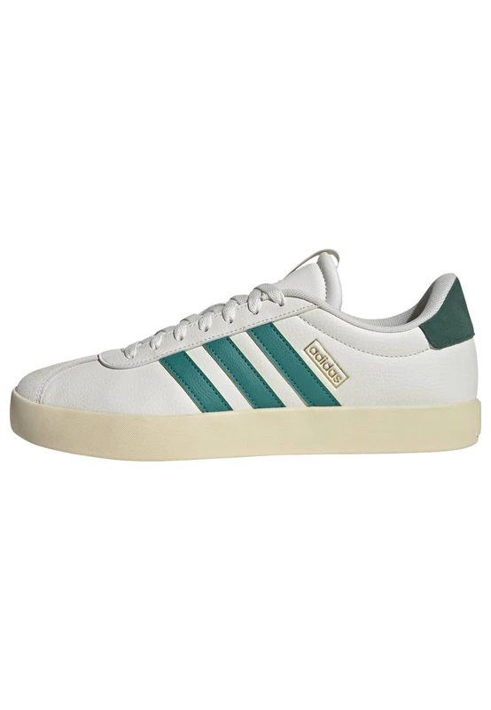 adidas Men's Vl Court 3.0 Core White/Equipment Green/Gold Met. 9 UK 43 1/3 EU