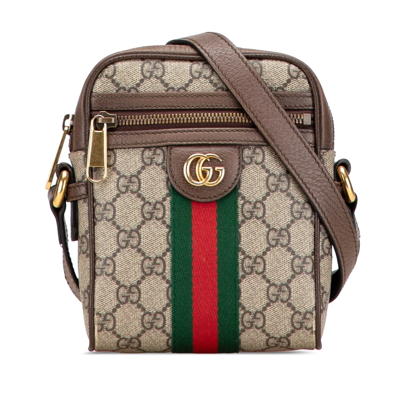 Gucci Pre-Loved Mini GG Supreme Ophidia Crossbody Bag