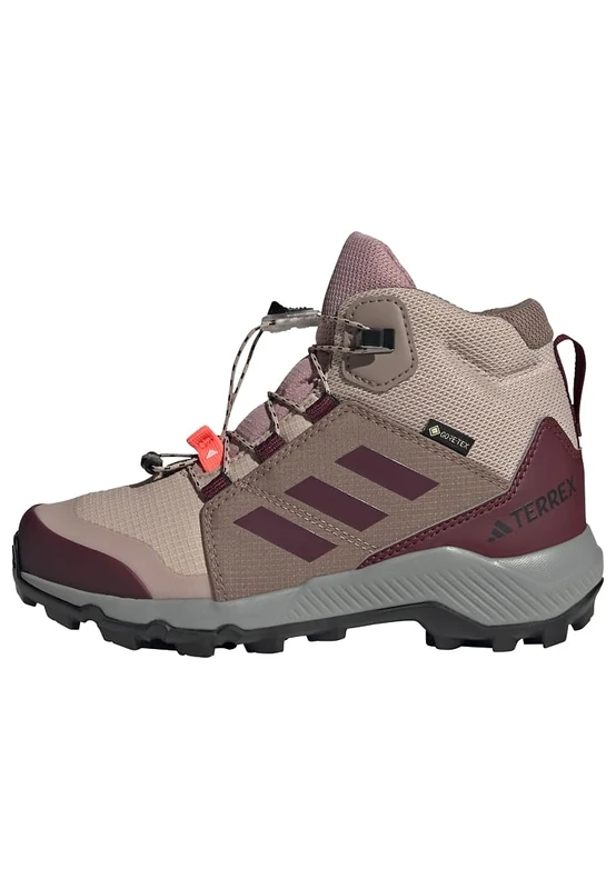 adidas Unisex Kids Terrex Mid Gore-Tex Hiking Kids Shoes, Magic Mauve/Wonder Taupe/Maroon, 13.5 UK Child