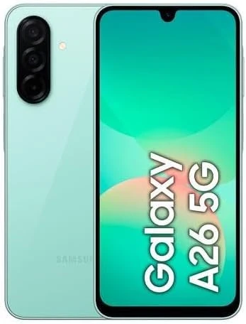 Samsng Galaxy A26 5G Smartphone, Awesome Intelligence, 8GB Memory, 128 GB Storage, 50MP Camera (Light Green)