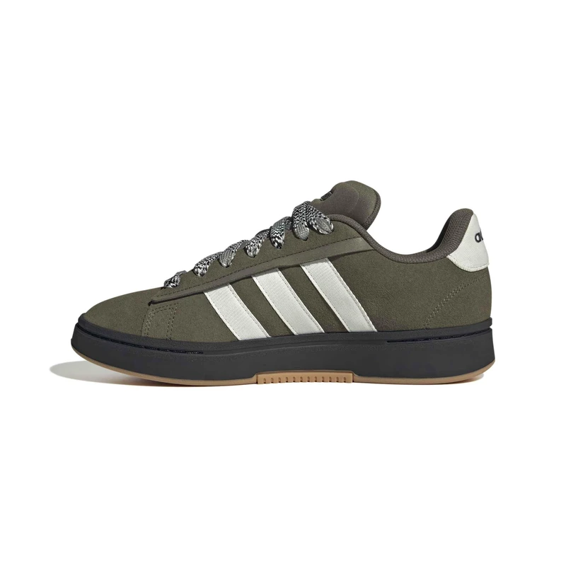 adidas Men's Grand Court Alpha 00S Shoes, Olive strata/Off White/core Black, 8.5 UK