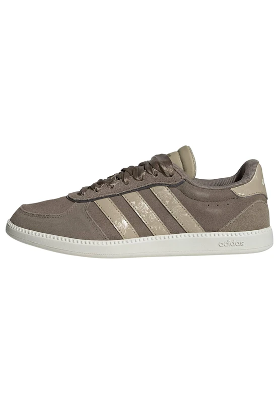 adidas Women's Breaknet Sleek Shoes, Khaki Six/Gold rw/Off White, 4 UK