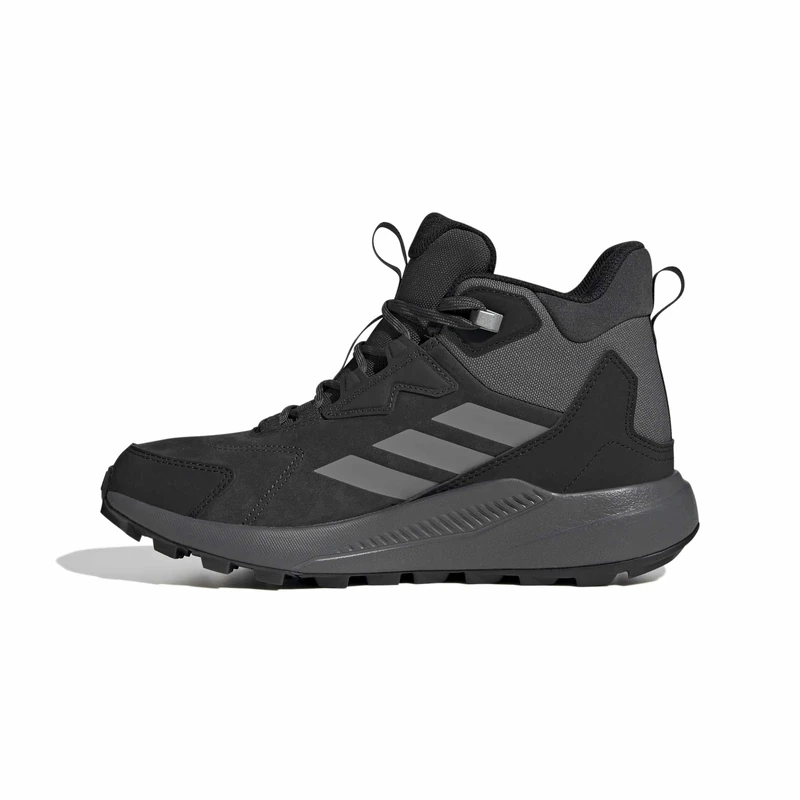 adidas Women's Terrex Anylander Leather Mid Hiking Shoes, Carbon/Grey Three/core Black, 7.5 UK
