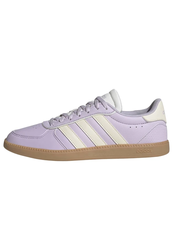 adidas Women's Breaknet Sleek Shoes, Ice Lavender/Cream White/Gum 3, 5 UK