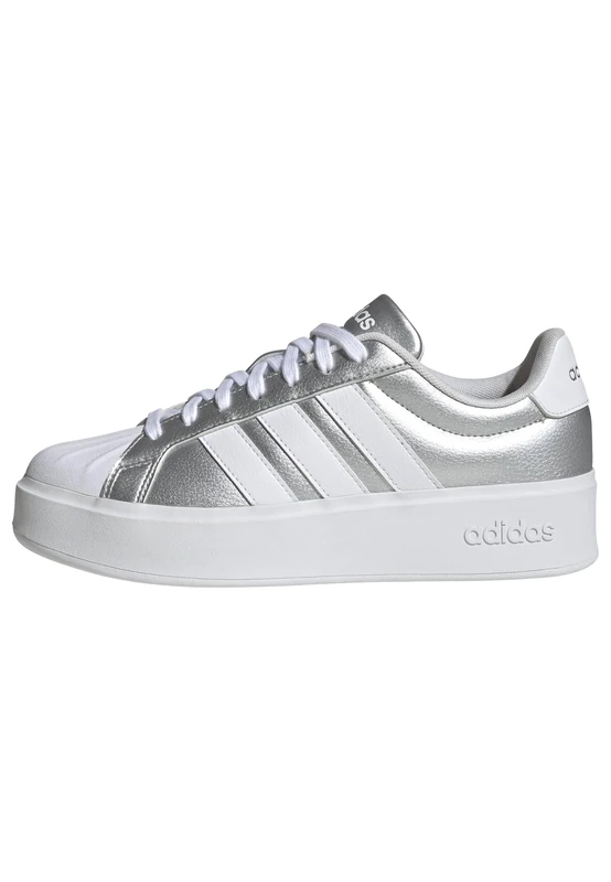 adidas Women's Streettalk Bold Shoes, FTWR White/Silver met./FTWR White, 8.5 UK