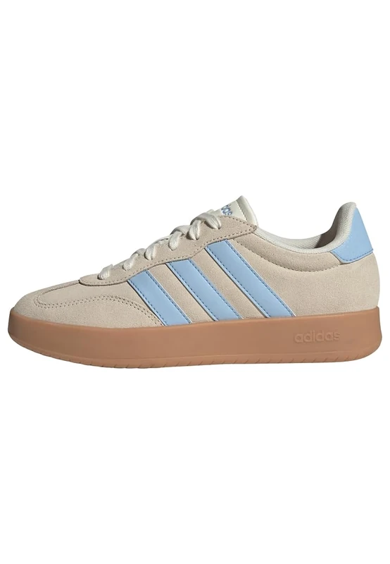 adidas Women's Barreda Shoes, Cream White/Glow blue/GUM10, 9.5 UK