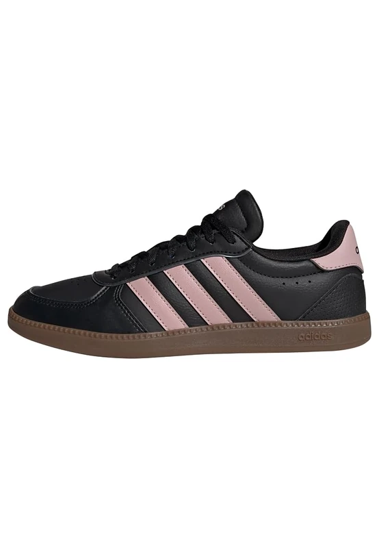 adidas Women's Breaknet Sleek Shoes, core Black/Dual Lilac/GUM5, 4.5 UK