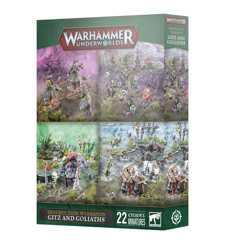 Games Workshop - Warhammer Underworlds: Destruction Warbands - Gitz and Goliaths (4 Warband Pack)