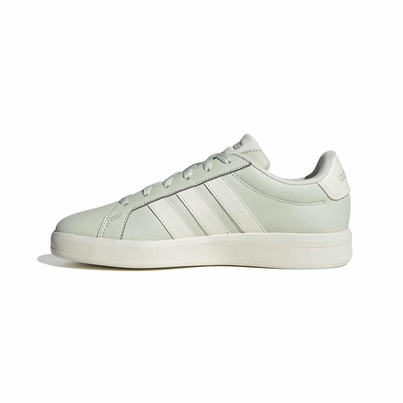 adidas Women's Grand Court Base 3.0 Shoes, Linen Green/Core White/Core White, 8.5 UK