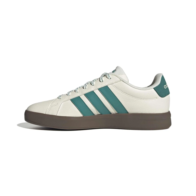 adidas Men's Grand Court Base 3.0 Shoes, Off White/Equipment Green/GUM5, 12.5 UK
