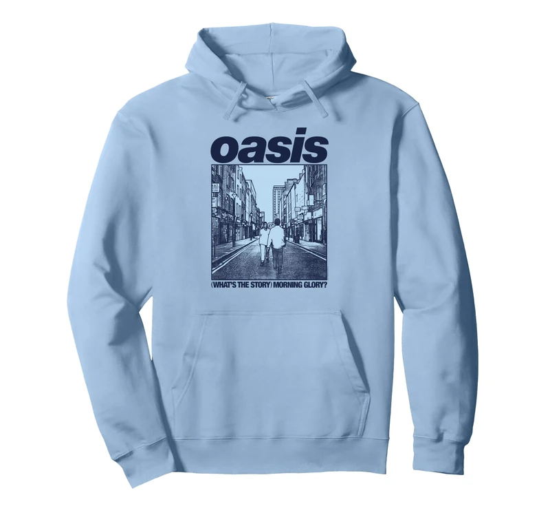 Oasis Amazon Exclusive WTSMG In Baby Blue Pullover Hoodie