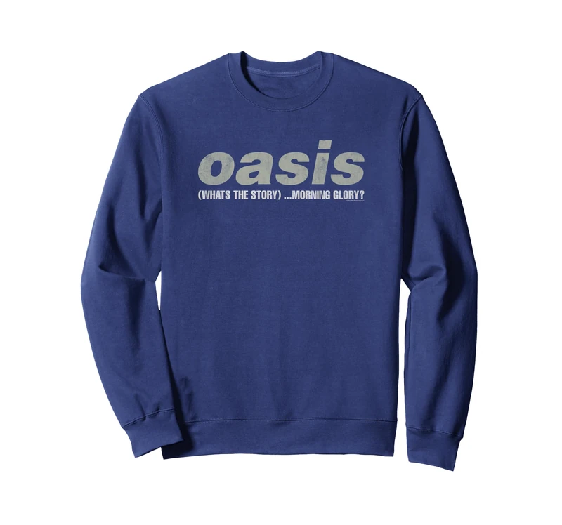 Oasis Amazon Exclusive WTSMG Logo Navy Sweatshirt