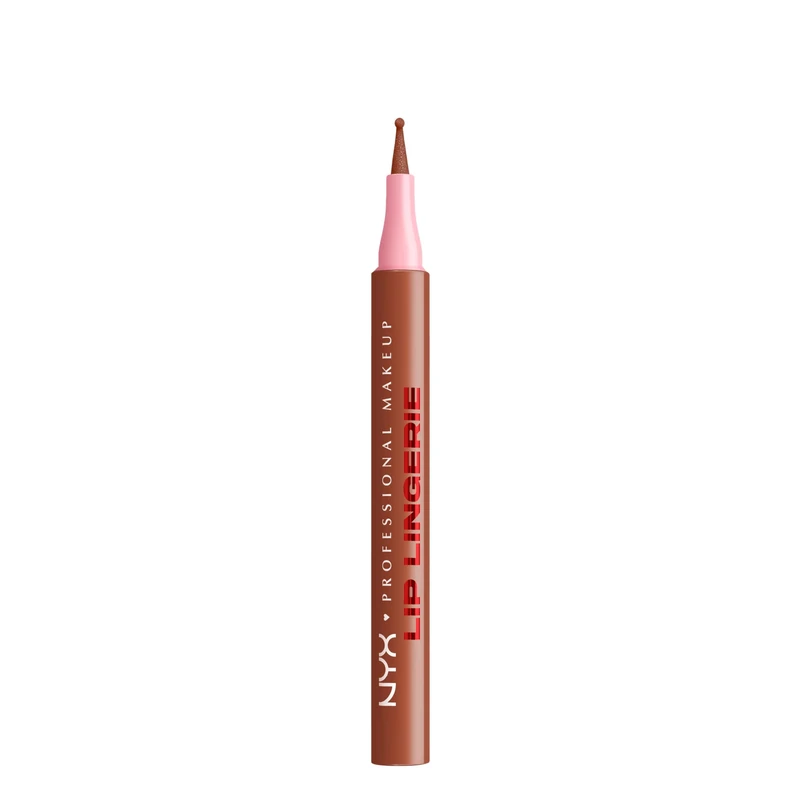 NYX Professional Makeup Lip Liner, Lingerie Lip Liner Stain, Seamless All Day Stain, Waterproof, Transfer-Proof, Smudge-Proof, Staining Lip Liner, Shade: Naughty Nude