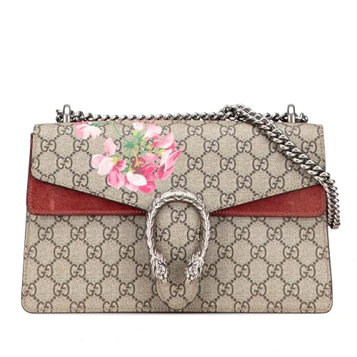 Gucci Pre-Loved Small GG Supreme Blooms Dionysus Shoulder Bag