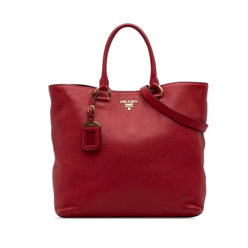 Prada Pre-Loved Vitello Daino Open Convertible Tote