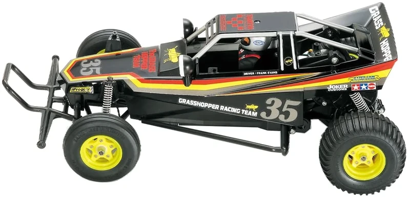 Tamiya 47522 1:10 RC The Grasshopper I Black Edition - Remote Controlled Car/Vehicle, Model Building, Kit, Hobby, Assembly