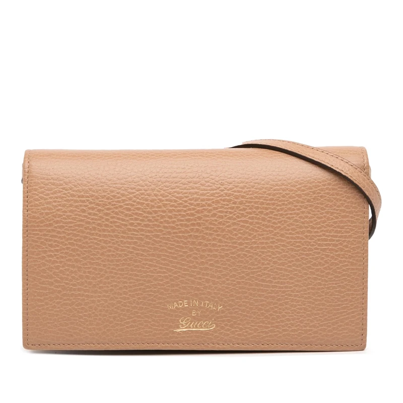 Pre-Loved Dollar Calfskin Swing Wallet On Strap Crossbody Bag